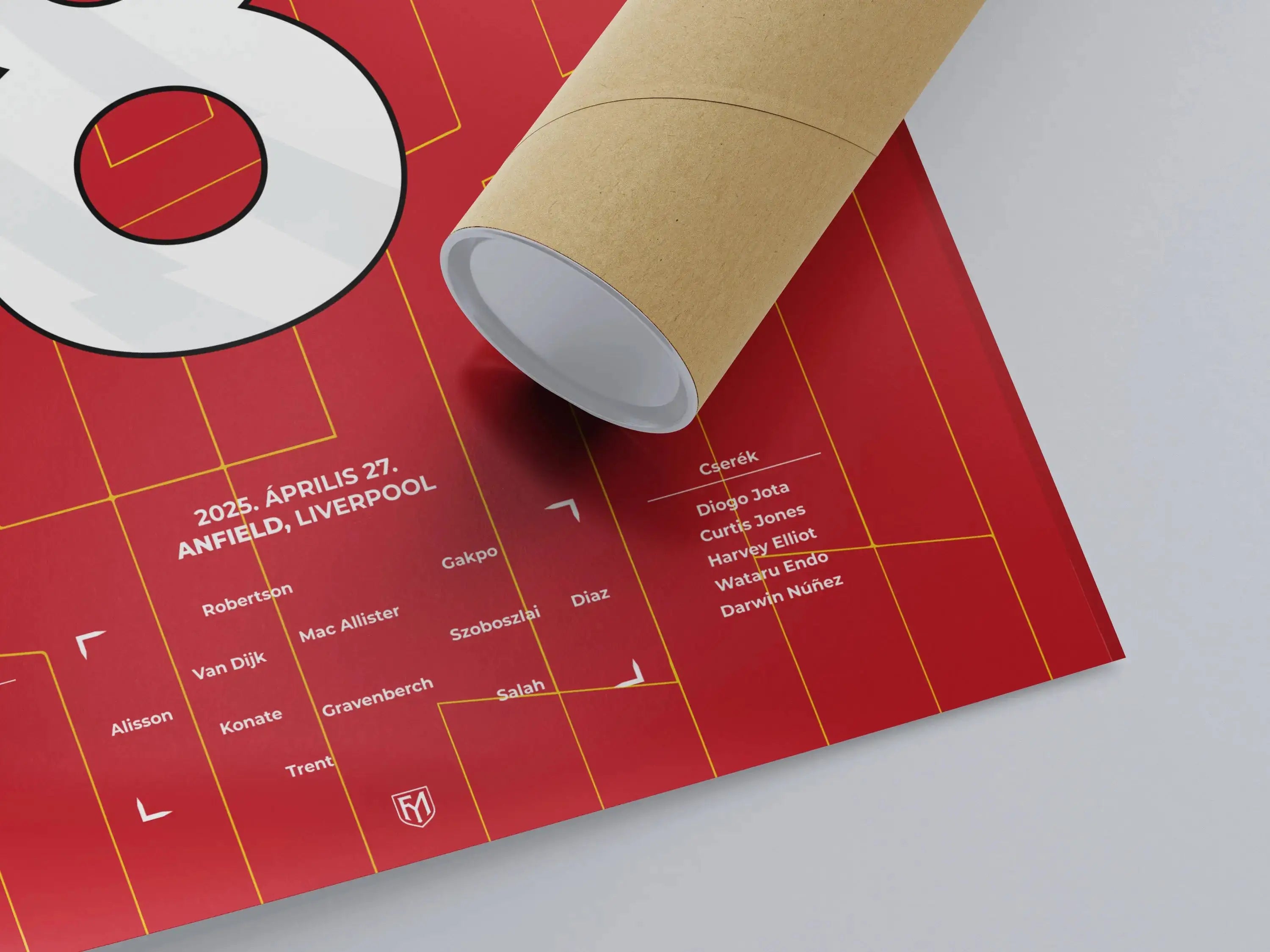 Szoboszlai Dominik Liverpool focis poszter