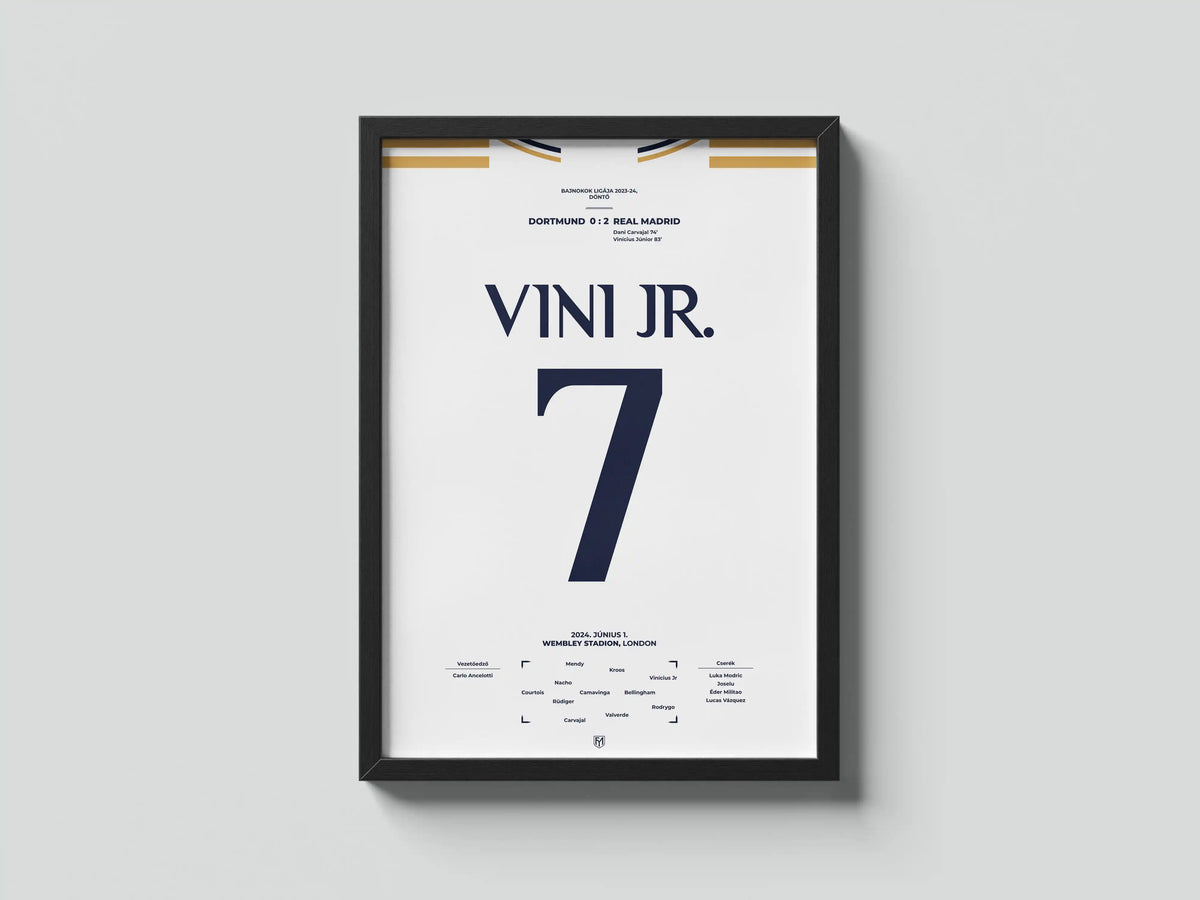 Vinicius Jr Real Madrid focis poszter